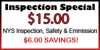 Coupon expires 4/30/11 $15.00 Inspection Special